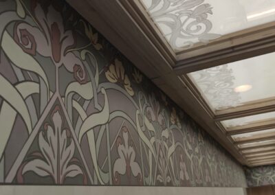 Frise de style Art nouveau/Art deco – Hôtel Le Lys Martagon – Courchevel