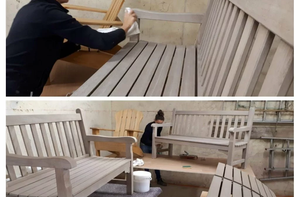 Restauration et patine sur mobilier de jardin – Particulier, Chartres