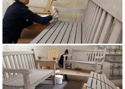 Restauration et patine sur mobilier de jardin – Particulier, Chartres