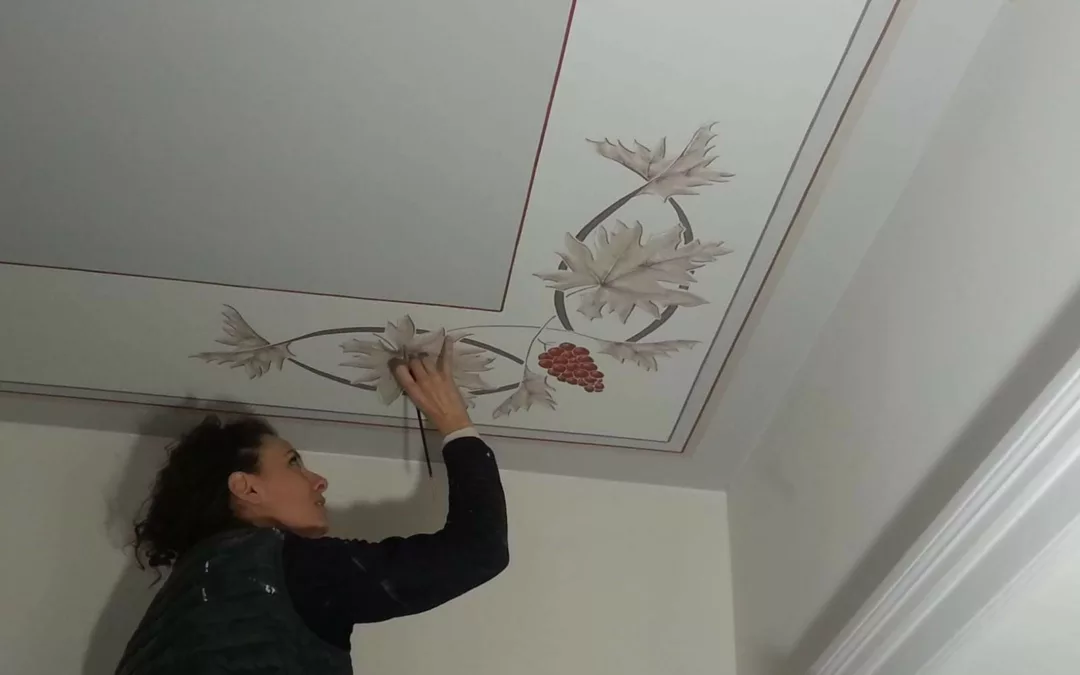 Création d’un plafond peint, particulier – Nice
