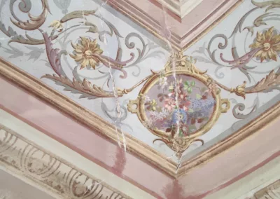 Restauration d’un plafond du 19ème siècle – Château de La Tour – Nice