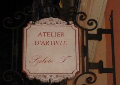 Enseigne pour la boutique de l’artiste Sylvie T – Nice