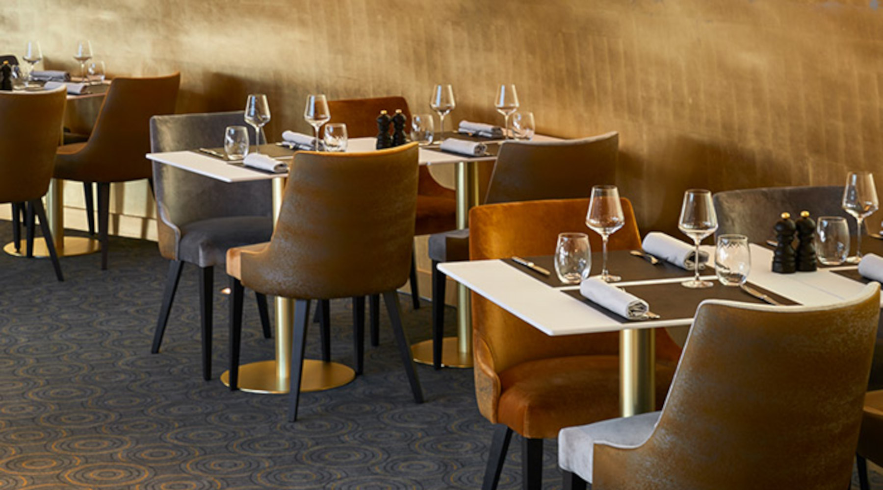 Pose de feuille d'or avec dégradé - La Rotonde du Negresco, Nice